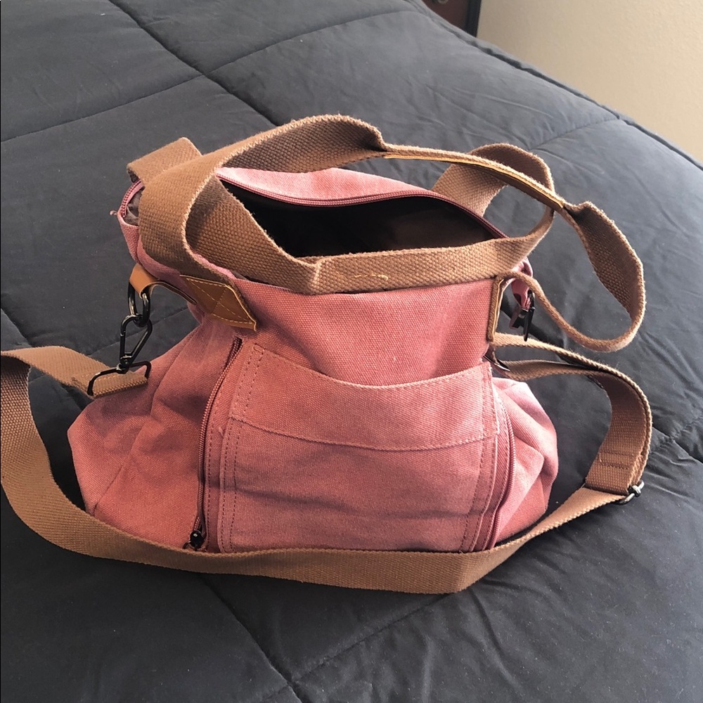 Stylish Pink Canvas Tote Bag